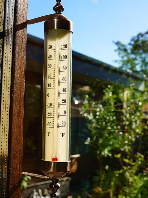 Thermometer shop for weather